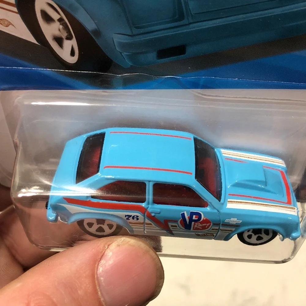 Mattel Hot Wheels Blue Drag Racer 76’ Chevette